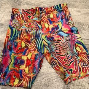 Body Language Multicolor Swirl Shorts